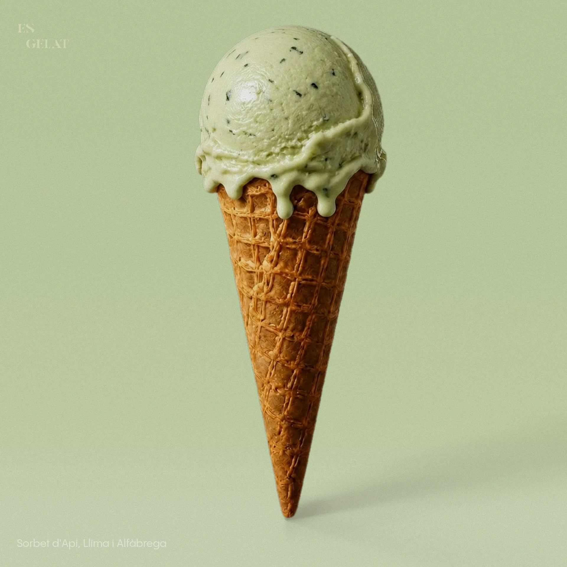 Sorbet d'Api, Llima i Alfàbrega