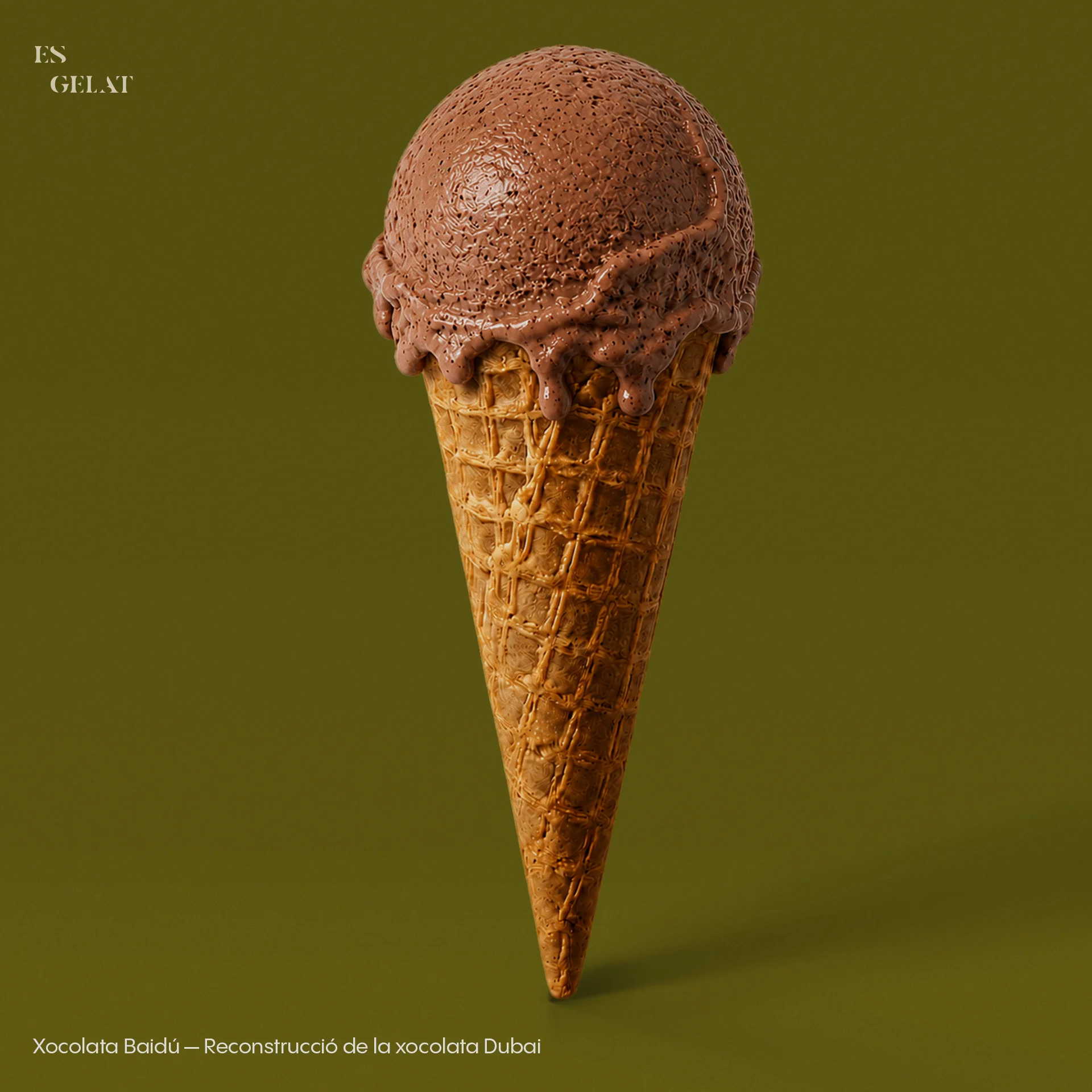 Xocolata Baidú — Reconstrucció de la xocolata Dubai